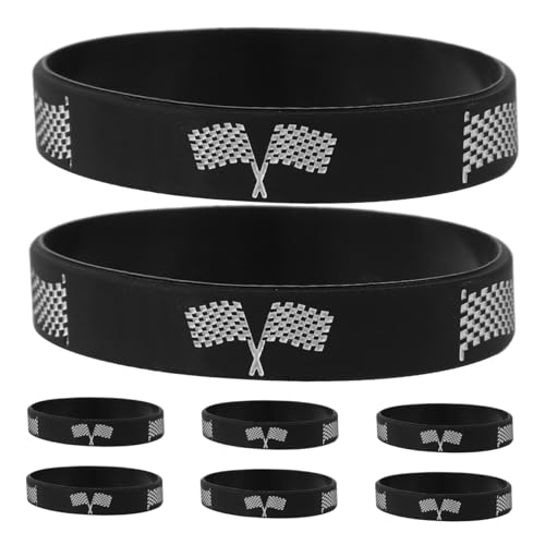 GARVALON 12 Teiliges Rennarmband, Zartes Sportarmband, Sportarmband Für Teamsport Zubehör, Fans, Zubehör, Tragbares Sportarmband, Kariertes Armband, Dekoratives Handgelenkarmband GARVALON 12 Teiliges Rennarmband, Zartes Sportarmband, Sportarmband Für Teamsport Zubehör, Fans, Zubehör, Tragbares Sportarmband, Kariertes Armband, Dekoratives Handgelenkarmband von GARVALON