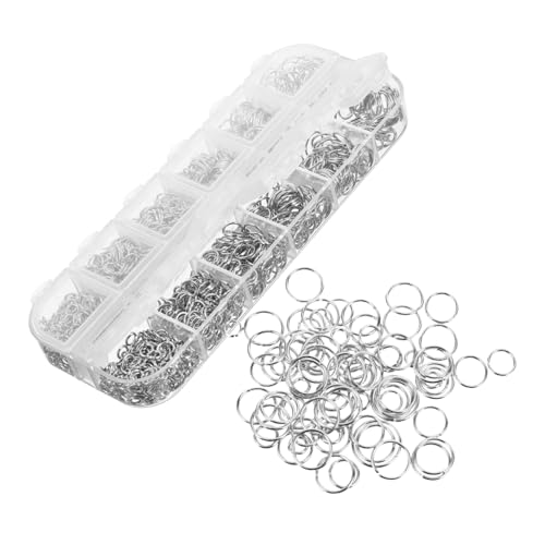 GARVALON 1200 Stück Teiliges Offene Biegeringe für Schmuckherstellung Langlebige Sprungringe für DIY Armbänder Halsketten Schlüsselanhänger zum Basteln und Verbinden GARVALON 1200 Stück Teiliges Offene Biegeringe für Schmuckherstellung Langlebige Sprungringe für DIY Armbänder Halsketten Schlüsselanhänger zum Basteln und Verbinden von GARVALON