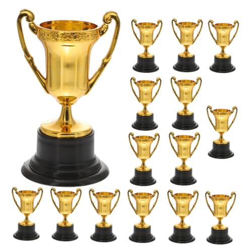 GARVALON 15 Stück Kleine Trophäen, Spielzeug Auszeichnungstrophäen Für Den Kindergarten, Spielzeugtrophäen, Plastiktrophäen, Kompakte Sporttrophäen, Wettbewerbstrophäen, Kleine GARVALON 15 Stück Kleine Trophäen, Spielzeug Auszeichnungstrophäen Für Den Kindergarten, Spielzeugtrophäen, Plastiktrophäen, Kompakte Sporttrophäen, Wettbewerbstrophäen, Kleine von GARVALON