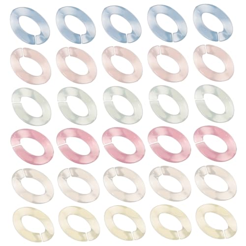 GARVALON 150 Stück Teiliges DIY Schmuckzubehör Bunte Kettenverbinder Leichte Gliederketten Verschlüsse für Armbänder Taschen und Schlüsselanhänger Basteln für Schmuckherstellung und GARVALON 150 Stück Teiliges DIY Schmuckzubehör Bunte Kettenverbinder Leichte Gliederketten Verschlüsse für Armbänder Taschen und Schlüsselanhänger Basteln für Schmuckherstellung und von GARVALON