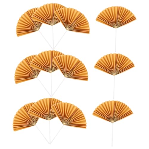 GARVALON 16 Stück Teiliges Faltbare Papierfächer Cake Toppers Dekorative Tortendeko für Geburtstagstorten Kreative Cupcake Picks Eleganter Vintage Stil für Festliche Anlässe GARVALON 16 Stück Teiliges Faltbare Papierfächer Cake Toppers Dekorative Tortendeko für Geburtstagstorten Kreative Cupcake Picks Eleganter Vintage Stil für Festliche Anlässe von GARVALON
