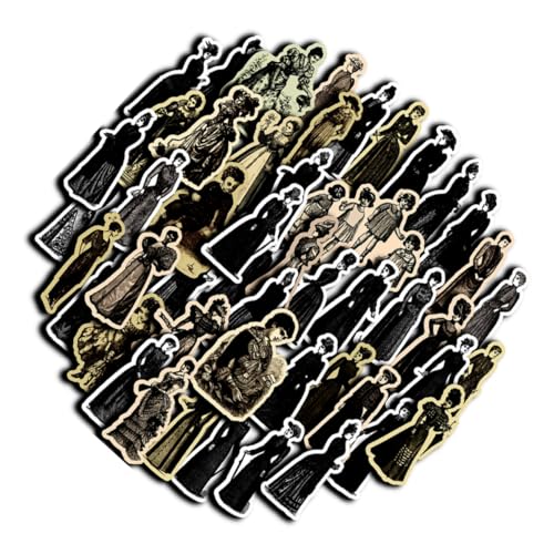 GARVALON 1tasche Vintage People Aufkleber Für Scrapbooking Retro Fashion Charaktere Wasserfest Ästhetische Sticker Für Journal Handarbeiten Kreative Scrapbook Zubehör von GARVALON