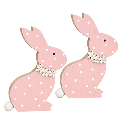 GARVALON 2 Stück Osterhasen Ornament Für Den Schreibtisch, Hasen, Schreibtisch Kaninchen, Hölzernes Hasen, Festival Schmuck, Hölzernes Kaninchen, Büro Dekorationen, Foto Requisite, GARVALON 2 Stück Osterhasen Ornament Für Den Schreibtisch, Hasen, Schreibtisch Kaninchen, Hölzernes Hasen, Festival Schmuck, Hölzernes Kaninchen, Büro Dekorationen, Foto Requisite, von GARVALON