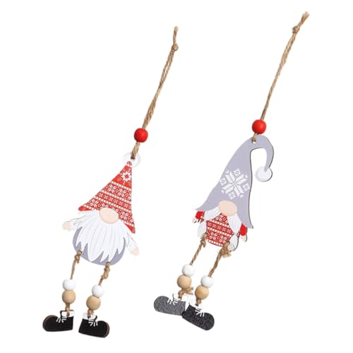 GARVALON 2 Stück Weihnachtsdekoration, Kleiner Anhänger, Weihnachtsbaum, Gesichtslos, Ältere Männer Und Frauen, Mit Fußanhänger, Weihnachtswichtel Tag, Weihnachtswichtel Dekoration, GARVALON 2 Stück Weihnachtsdekoration, Kleiner Anhänger, Weihnachtsbaum, Gesichtslos, Ältere Männer Und Frauen, Mit Fußanhänger, Weihnachtswichtel Tag, Weihnachtswichtel Dekoration, von GARVALON
