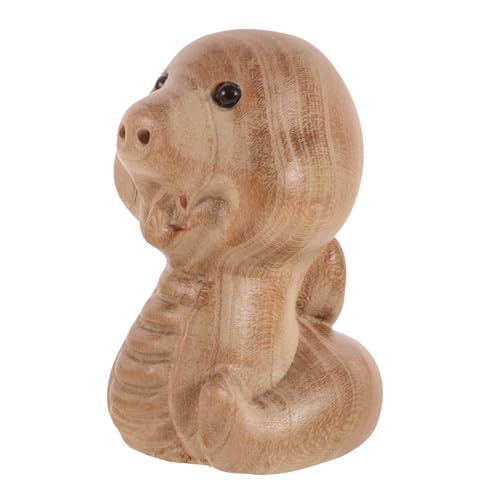 GARVALON 2025 Tierkreis Schlangen Ornament, Holz Desktop Ornamente, Holzfiguren, Niedliche Handgemachte Holzdekorationen, Holztierschnitzerei, Schlangen Party Dekorationen GARVALON 2025 Tierkreis Schlangen Ornament, Holz Desktop Ornamente, Holzfiguren, Niedliche Handgemachte Holzdekorationen, Holztierschnitzerei, Schlangen Party Dekorationen von GARVALON