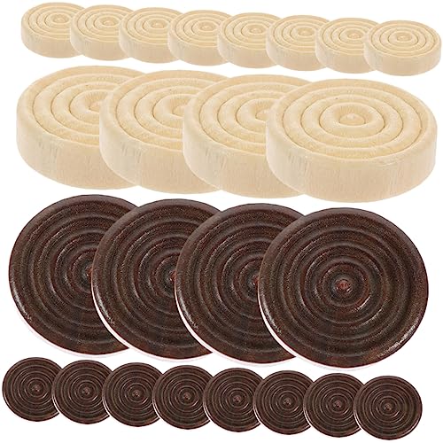 GARVALON 24Stücke Holz Schachstücke Runde Spielsteine Langlebig und Tragbar für Brettspielzubehör Holzfiguren und Geeignet für Erwachsene GARVALON 24Stücke Holz Schachstücke Runde Spielsteine Langlebig und Tragbar für Brettspielzubehör Holzfiguren und Geeignet für Erwachsene von GARVALON