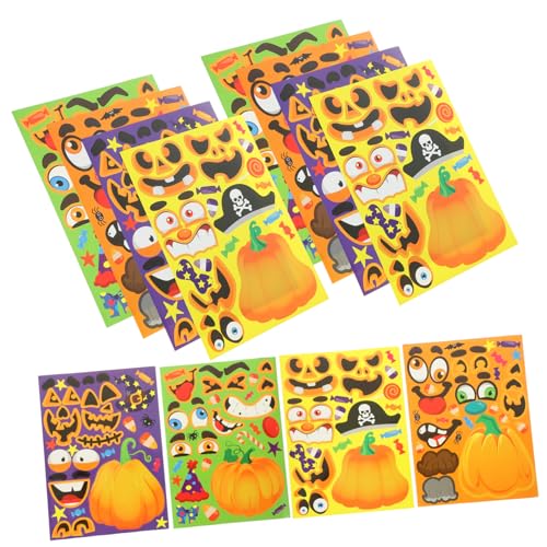 GARVALON 24blätter Halloween Aufkleber Sticker Mit Halloween-Motiven Für Partydekoration Scrapbooking Und Bastelprojekte Selbstklebend Vielseitig Einsetzbar Langlebig Und Leuchtend von GARVALON