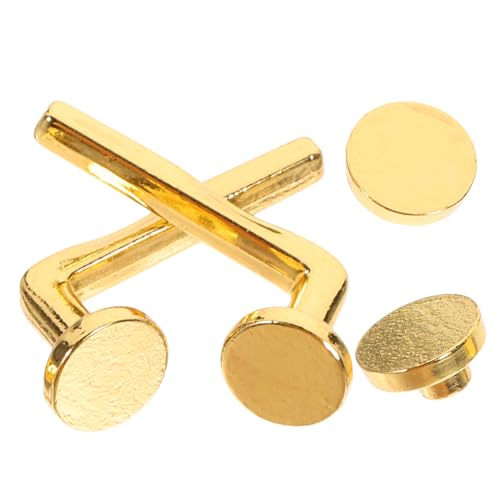 GARVALON 2sätze Miniatur Türknopf Goldene Möbelknöpfe Für Puppenhaus Türgriff Und Schloss Zubehör Für Kreative Puppenhaus Dekoration GARVALON 2sätze Miniatur Türknopf Goldene Möbelknöpfe Für Puppenhaus Türgriff Und Schloss Zubehör Für Kreative Puppenhaus Dekoration von GARVALON