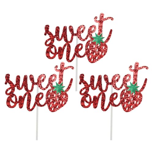 GARVALON 3 Stücke Roman Kuchen Picks Backen Dekorationen Exquisite Cupcake Topper Obst Einsätze von GARVALON