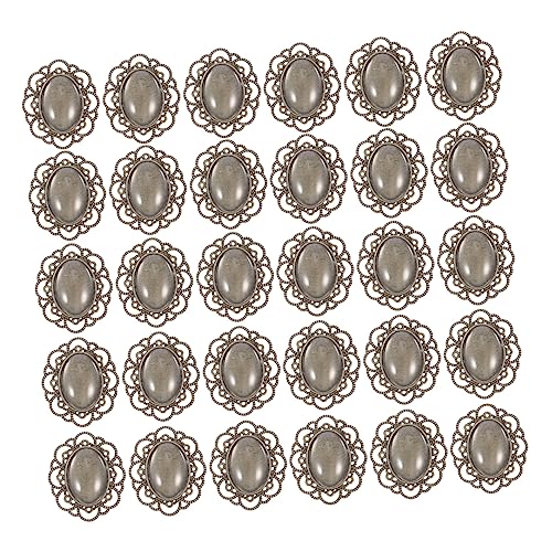 GARVALON 30 Stück Teiliges Brooch Base aus Legiertem mit Glasdomes Vintage Broschen Rohlinge zum Basteln Kreative DIY Schmuckherstellung für Frauen Retro Accessoires GARVALON 30 Stück Teiliges Brooch Base aus Legiertem mit Glasdomes Vintage Broschen Rohlinge zum Basteln Kreative DIY Schmuckherstellung für Frauen Retro Accessoires von GARVALON