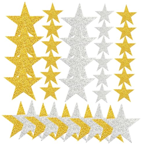 GARVALON 300stücke Glitzer-sternaufkleber Selbstklebend Große Stern-Sticker Für -bastelprojekte Geeignet Für Scrapbooking Partys Und Kreative Dekorationen von GARVALON