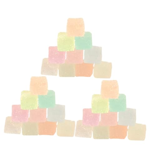 GARVALON 30Stücke Leuchtende Würfelzucker Charms für DIY Handyhüllen und Haarschmuck Gemischte Farben Kreative Accessoires für Bastelprojekte von GARVALON