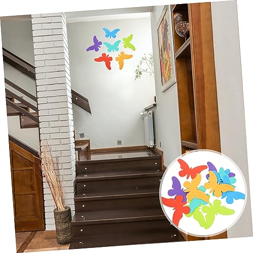 GARVALON 36 Stück Eva Butterfly Sticker Schmetterlingsförmiges Basteln Sie schmetterlingsförmige Dekore Unvollendetes Schmetterlingshandwerk Schmetterlingsverzierung von GARVALON