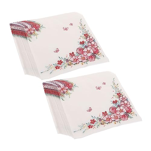 GARVALON 4 Beutel Dekorative Papierservietten Mit Blumenmuster Partyservietten Für Feiern Abendessen Originelle Servietten Mit Farbigen Mustern GARVALON 4 Beutel Dekorative Papierservietten Mit Blumenmuster Partyservietten Für Feiern Abendessen Originelle Servietten Mit Farbigen Mustern von GARVALON