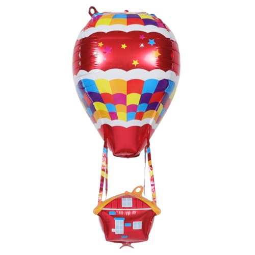 GARVALON 4 Stück 3d-heißluftballon-dekorationen Aus Aluminiumfolie Rote Aluminiumfolienballons Für Geburtstage Aufblasbare Dekorationen Für Veranstaltungen GARVALON 4 Stück 3d-heißluftballon-dekorationen Aus Aluminiumfolie Rote Aluminiumfolienballons Für Geburtstage Aufblasbare Dekorationen Für Veranstaltungen von GARVALON