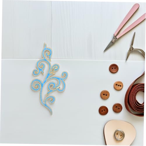 GARVALON 5 Paare Barock Stickapplikationen Wolkenform Gestickt zum Aufnähen und Bügeln Verzierungen für Hochzeitskleider Brautmode Schuhe und Festliche Kleidung von GARVALON