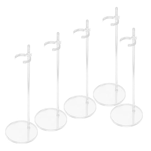 GARVALON 5 Stück Puppenhalter, Puppendisplayhalter, Actionfigur Puppenständer, Puppendisplayständer, Puppenständer, Modelldisplayhalter, Puppenfigurenständer, Actionfiguren Stützständer, von GARVALON