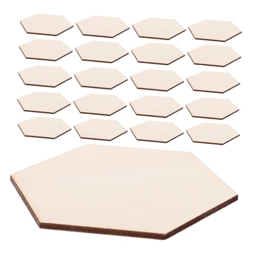 GARVALON 50 Stück Pack Natürliche Sechseckige Holzscheiben für DIY Bastelarbeiten Handgefertigte Holzstücke Wanddekoration Unvollendete Holzausschnitte für Heimdekor GARVALON 50 Stück Pack Natürliche Sechseckige Holzscheiben für DIY Bastelarbeiten Handgefertigte Holzstücke Wanddekoration Unvollendete Holzausschnitte für Heimdekor von GARVALON