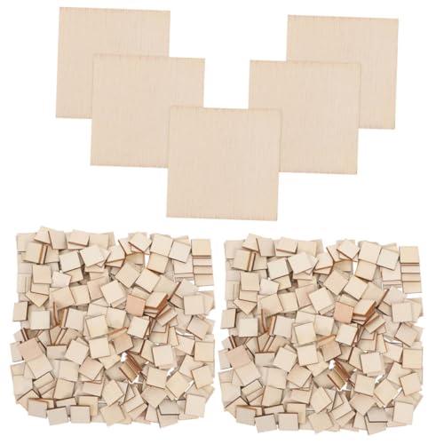 GARVALON 500 Stück Quadratische Holzscheiben Unbehandelte Holzblöcke für DIY Bastelprojekte Holzgravur Malen Kreative Holzstücke für Heimdekoration GARVALON 500 Stück Quadratische Holzscheiben Unbehandelte Holzblöcke für DIY Bastelprojekte Holzgravur Malen Kreative Holzstücke für Heimdekoration von GARVALON