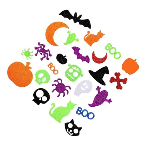 GARVALON 500 Stücke Halloween Aufkleber Dekorative Schäume Decals Für Handwerk Fenster Laptop Dekorationen von GARVALON