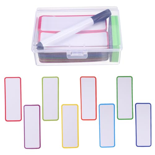 GARVALON 54 Stück Magnetische Etikettenaufkleber, Magnetische Etiketten Für Whiteboards, Löschbare Etiketten, Magnetische Etikettenstreifen, Whiteboard Magnete, Trocken Abwischbare GARVALON 54 Stück Magnetische Etikettenaufkleber, Magnetische Etiketten Für Whiteboards, Löschbare Etiketten, Magnetische Etikettenstreifen, Whiteboard Magnete, Trocken Abwischbare von GARVALON