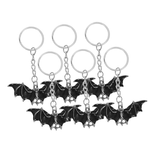 GARVALON 6 Stück Fledermaus Schlüsselanhänger, Neuartiger Schlüsselanhänger, Schlüsselornament, Schlüsselanhänger, Taschenanhänger, Geldbörsenanhänger, Halloween Schlüsselanhänger, GARVALON 6 Stück Fledermaus Schlüsselanhänger, Neuartiger Schlüsselanhänger, Schlüsselornament, Schlüsselanhänger, Taschenanhänger, Geldbörsenanhänger, Halloween Schlüsselanhänger, von GARVALON