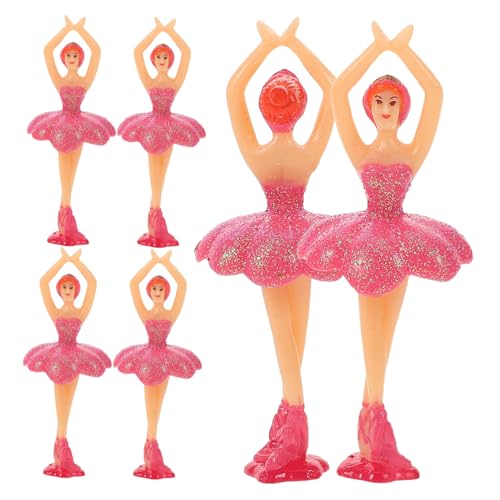 GARVALON 6 Stück Teiliges Ballett Musikbox Figuren Tanzende Ballerina Statuen Kuchendekoration für Geburtstagsfeiern und Besondere Anlässe Geschenkidee und Sammlerstück von GARVALON