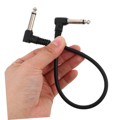 GARVALON 6 Stück Teiliges Kurzes Gitarren patchkabel Stabiles Audiokabel für Effektpedale Klinkenstecker Geräuscharm Kompatibel Gitarre Verstärker und Audio Mischsystem von GARVALON