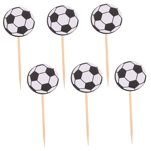 GARVALON 60 Stück Fußball Kucheneinlage, Fußball Kuchenornamente, Kuchendekor, Party Cupcake Topper, Sport Cupcake Topper, Fußball Cupcake Dekoration, Kuchen Dekoration, Fußball GARVALON 60 Stück Fußball Kucheneinlage, Fußball Kuchenornamente, Kuchendekor, Party Cupcake Topper, Sport Cupcake Topper, Fußball Cupcake Dekoration, Kuchen Dekoration, Fußball von GARVALON