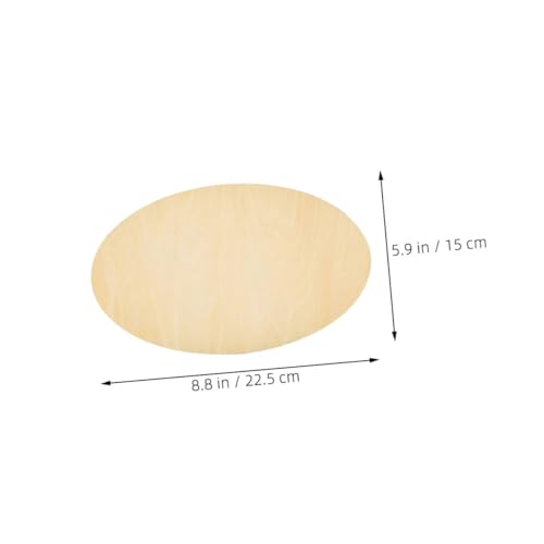 GARVALON 8 Stück Unfertige Ovale Holzscheiben teiliges Robuste Holzstücke zum Basteln und DIY malerei für Individuelle Dekorationen und Wohnkultur GARVALON 8 Stück Unfertige Ovale Holzscheiben teiliges Robuste Holzstücke zum Basteln und DIY malerei für Individuelle Dekorationen und Wohnkultur von GARVALON