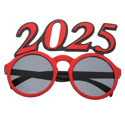 GARVALON Digitale Brille Mit Rundem Rahmen Funky 2025 Abschluss Requisiten 2025 Neujahrs Brillenrahmen Lustige Tanzbrille Abschlussbrille Foto Requisiten Partybrille Geformt Rot GARVALON Digitale Brille Mit Rundem Rahmen Funky 2025 Abschluss Requisiten 2025 Neujahrs Brillenrahmen Lustige Tanzbrille Abschlussbrille Foto Requisiten Partybrille Geformt Rot von GARVALON