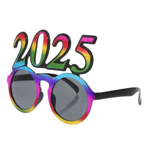 GARVALON Digitale Brillen Funky Abschlussbrillen Neuartige Brillen Partybrillen Übergroße Partybrillen Trendy Ausgefallene Form Silvesterbrillen Silvesterpartybrillen PC von GARVALON