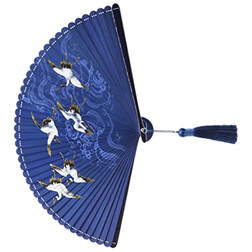 GARVALON Faltfächer Tragbarer Handfächer im Antiken Chinesischen Stil für Tanz Hochzeiten und Partys Dekorativer Klappfächer mit Geräuschlosem Design und Starkem Bambusrahmen von GARVALON