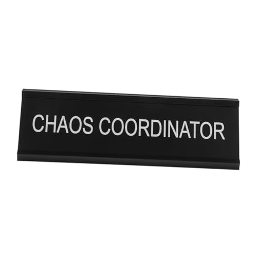 GARVALON Förmige Aluminiumlegierung Schreibtischschild für Mediator Position Stabile Langlebige Namensplatte Lustiges Schwarzes Büro und Heimdekoration Zubehör Leicht Tragbar GARVALON Förmige Aluminiumlegierung Schreibtischschild für Mediator Position Stabile Langlebige Namensplatte Lustiges Schwarzes Büro und Heimdekoration Zubehör Leicht Tragbar von GARVALON