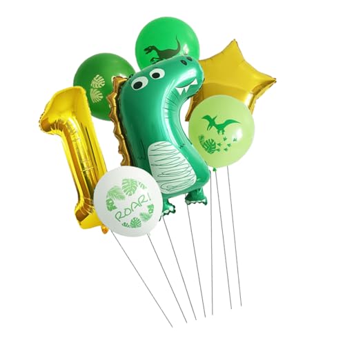 GARVALON Folienballons Dinosaurier Thema Für Geburtstag Film Ballons Mit Zahl 1 Perfekte Dekoration Für Kindergeburtstagsfeiern Luftballons Für Dino Partys GARVALON Folienballons Dinosaurier Thema Für Geburtstag Film Ballons Mit Zahl 1 Perfekte Dekoration Für Kindergeburtstagsfeiern Luftballons Für Dino Partys von GARVALON