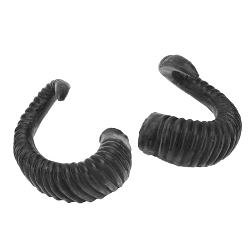 GARVALON Halloween Haarreif mit Schwarzen Realistischen Schafshorn-elementen Dekoratives Stirnband für Cosplay Kostüm Halloweenpartys Mittlere GARVALON Halloween Haarreif mit Schwarzen Realistischen Schafshorn-elementen Dekoratives Stirnband für Cosplay Kostüm Halloweenpartys Mittlere von GARVALON