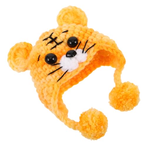 GARVALON Handgestrickte Mini Puppenhüte mit Tiermotiven Weiche Komfortable Wollmütze für Bjd und Puppen für DIY Basteln Festliche und Alltägliche Puppenkleidung von GARVALON