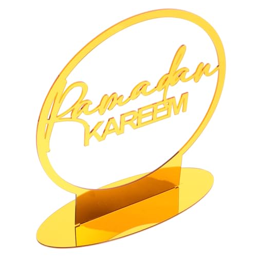 GARVALON Islamisches Halbmond-buchstabenanzeige Für Wohnzimmer Ramadan-partydekor Tischornament Aus Acryl GARVALON Islamisches Halbmond-buchstabenanzeige Für Wohnzimmer Ramadan-partydekor Tischornament Aus Acryl von GARVALON