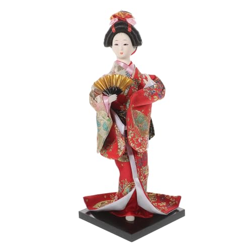 GARVALON Japanische Geisha Puppe Handgemachte Kimono Dekoration für Zuhause Tischornament aus Seide Japanische Volkskunst Farbvarianten und Design Zufällig Zufällige Farbe GARVALON Japanische Geisha Puppe Handgemachte Kimono Dekoration für Zuhause Tischornament aus Seide Japanische Volkskunst Farbvarianten und Design Zufällig Zufällige Farbe von GARVALON