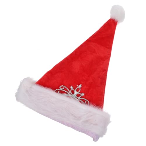 GARVALON Neue Jahr Party Kopfbedeckung Plüsch Santa Hut Weihnachten Dekorationen Unisex Weihnachten Hut von GARVALON