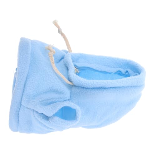 GARVALON Plüschbärenkleidung Süßer Mini-Hoodie Kompaktes Puppenkostüm Miniatur-Kleidung Puppe Hoodie Prop Puppen-ersatz-Hoodie Puppenkleidung Ersatz Kleines Puppenzubehör Himmelblau Stoff von GARVALON