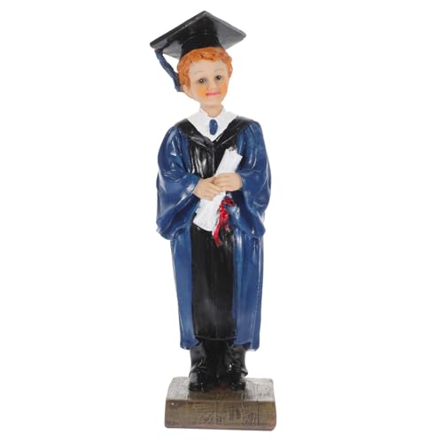 GARVALON Resin Abschlussfigur Für Doktoranden Elegante Tischdekoration Zur Graduierungsfeier Kreative Geschenkidee Für Freunde Stilvolles Ornament Für Schreibtisch Und Partydeko von GARVALON