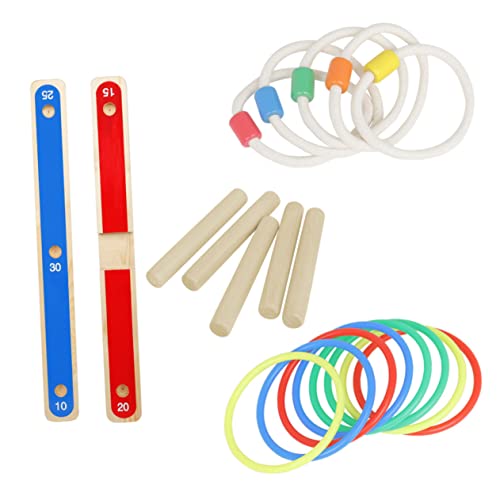 GARVALON Ringwurfspiel aus Holz Bunte Wurfringe Fördert Hand Auge Koordination Sicher für Drinnen und Draußen Geeignet für Jungen und Mädchen für Familienspiele und Geburtstagsfeiern GARVALON Ringwurfspiel aus Holz Bunte Wurfringe Fördert Hand Auge Koordination Sicher für Drinnen und Draußen Geeignet für Jungen und Mädchen für Familienspiele und Geburtstagsfeiern von GARVALON