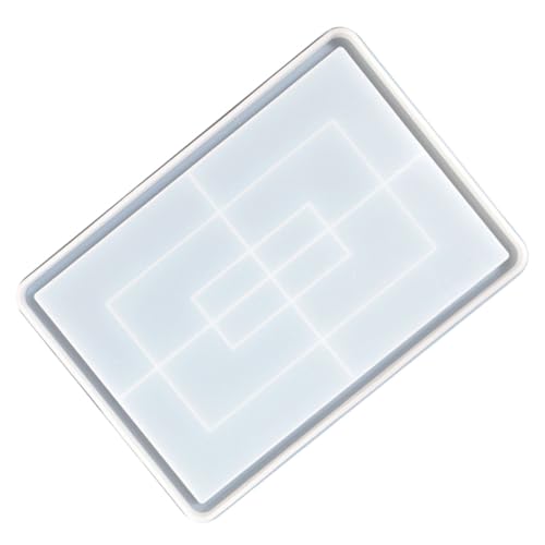 GARVALON Silikonform Tablett Gießform für DIY Epoxidharz Wiederverwendbar Leicht zu Reinigen Kreativ Gestaltbares Storage Tray Mold für Handgemachte Dekorationen und Geschenkideen von GARVALON