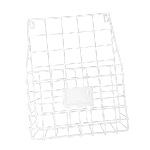 GARVALON Wandmontierter Metallkorb für Zeitschriften Dekorativer Zeitungsständer für Büro und Zuhause Weiß GARVALON Wandmontierter Metallkorb für Zeitschriften Dekorativer Zeitungsständer für Büro und Zuhause Weiß von GARVALON