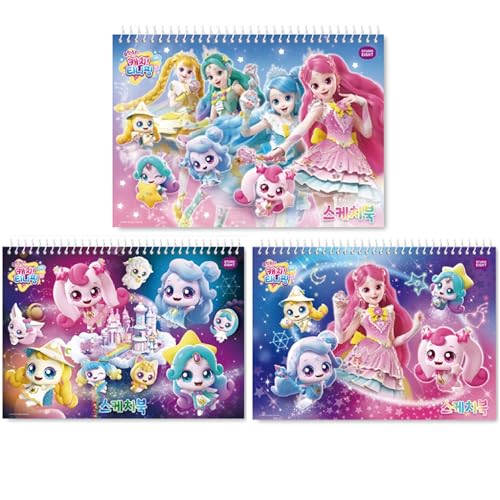 Catch! Teenie-Ping Skizzenblock Staffel 5 (3er-Pack) – 34,9 x 24,6 cm Skizzenbuch, Zeichenblock mit 20 Blatt für Skizzieren und künstlerische Unternehmungen – ideales Skizzenbuch für Fans – tragbares von GASHINA STORY