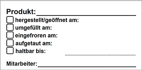 500 Etiketten im Spender, Wasser-AB-lösbar StyleName Für HACCP-5zeilig 500 Etiketten im Spender, Wasser-AB-lösbar StyleName Für HACCP-5zeilig von GASTRO-HACCP