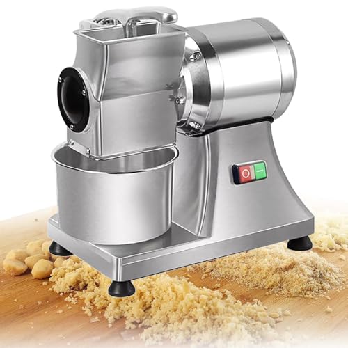 GAYAYAS 550 W kommerzielle elektrische Käsereibe, automatischer Käseschredder, Durchsatzleistung 40 kg/Stunde, mit Behälter für Käse, Butter, Brot und Kleie von GAYAYAS