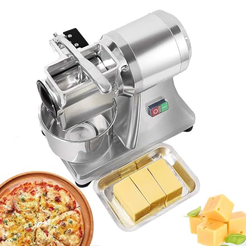 GAYAYAS 550 W kommerzielle elektrische Käsereibe aus Edelstahl, 40 kg/h Käsebutterbrot-Lebensmittelmühle, Diner-Hochleistungs-Lebensmittelzerkleinerer, für Käse, Butter, Käse von GAYAYAS