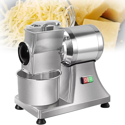 GAYAYAS Elektrische Käsereibe, 550-W-Käsereibe und -Schneider, Hochleistungs-Lebensmittelmühle aus Edelstahl mit Zerkleinerungsfass, für Käse, Butter, Brot und Kleie von GAYAYAS